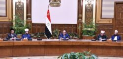 استقبل الرئيس السيسي اليوم الوزراء ومفتي الدول، ورؤساء المجالس والهيئات الإسلامية.