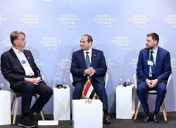  الرئيسي السيسي شارك  اليوم في مدينة دافوس في جلسة حوارية مع نخبة من قادة الأعمال الدوليين