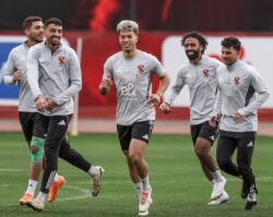 الأهلي يستأنف مرانه اليوم بعودة الدوليين وانتظام الصفقات استعداداً ليانج أفريكانز