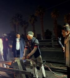 وداعاً كوبري السيدة عائشة الان يتم فك الكوبري مع تحويلات مرورية