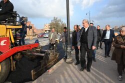 محافظ الغربية يتفقد رصف وتطوير كورنيش المحلة الجديد 