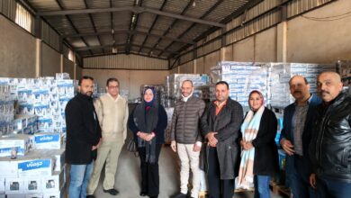 بقيادة وكيل وزارة التموين ضبط مخزن مواد غذائية بدون ترخيص 