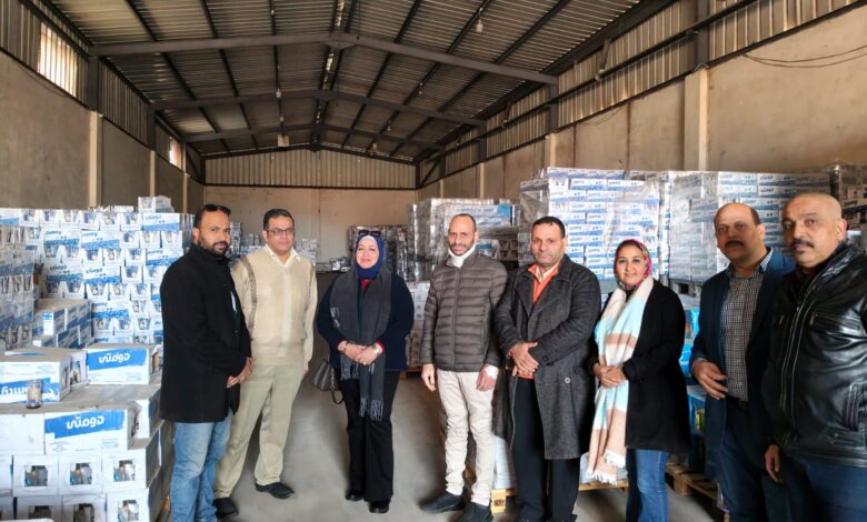 بقيادة وكيل وزارة التموين ضبط مخزن مواد غذائية بدون ترخيص 