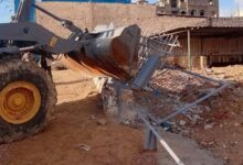 حملات مكثفه لإزالة التعديات وأعمال البناء المخالف بأحياء العامرية وبرج العرب