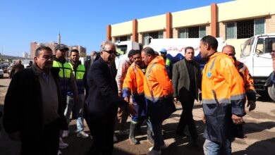 رئيس شركة الصرف الصحي بالإسكندرية يتفقد محطات الرفع بالمنتزه أول و ثاني
