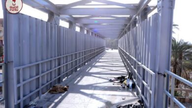 محافظ سوهاج يتابع استكمال كوبري مشاة الثلاث كباري ومحطة صرف سيتي