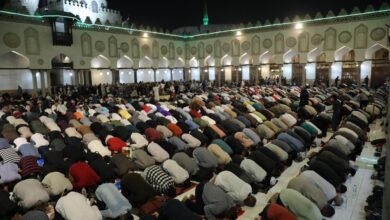 الليلة الأولى إنطلاق شعائر صلاة التراويح من الجامع الأزهر بالقاهرة