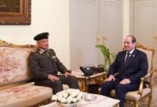 الرئيس السيسي إستقبل صباح اليوم الفريق أول عبد المجيد صقر