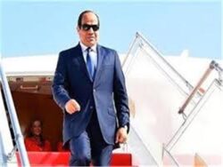 السيسي يعود بسلامة الله إلى أرض الوطن بعد زيارة الإمارات