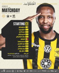 تشكيل الاتحاد الرسمي أمام النجمة في دوري روشن السعودي