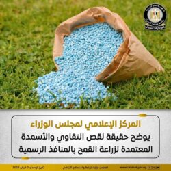 المركز الإعلامي لمجلس الوزراء يوضح حقيقة نقص التقاوي والأسمدة المعتمدة لزراعة القمح بالمنافذ الرسمية.