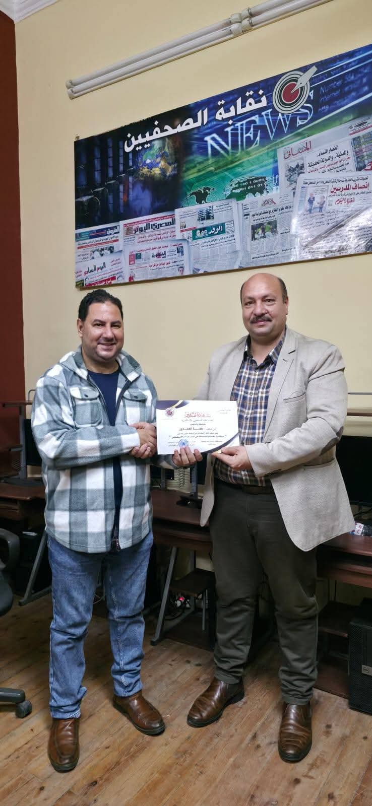 نقابة الصحفيين بالإسكندرية تناقش دور العلاقات العامة والصحافة في عصر الذكاء الاصطناعي