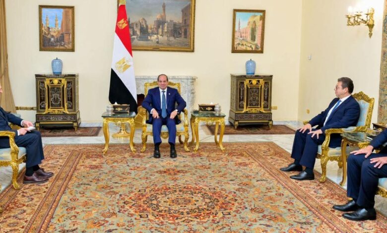 إستقبل الرئيس السيسي اليوم السيد سيرجي ناريشكين، رئيس جهاز الاستخبارات الخارجية بروسيا الاتحادية.