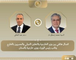 وزيرا الخارجية المصري والباكستاني يبحثان المستجدات في غ-زة والتطورات الإقليمية.