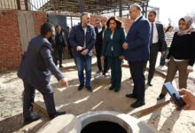 وزيرة التنمية المحلية والبيئة تتفقد وحدة البيوجاز بمجزر كفر شكر بالقليوبية.