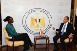 لقاء اعلامى للدكتور بدر عبد العاطي وزير الخارجية مع مجموعة National Media Group الكينية.