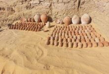 الكشف عن مجموعة من المقابر الصخرية بقبة الهواء بأسوان.