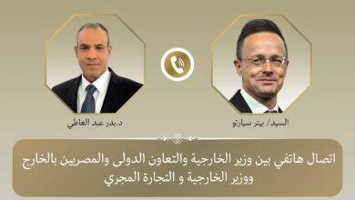 إتصال هاتفي بين وزير الخارجية ونظيره المجري