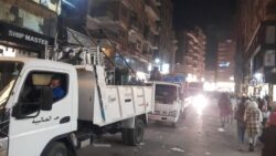 حملة ليلية مكبرة لإعادة الإنضباط بشارع العريش