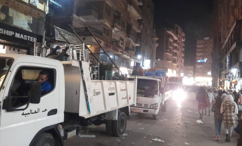 حملة ليلية مكبرة لإعادة الإنضباط بشارع العريش