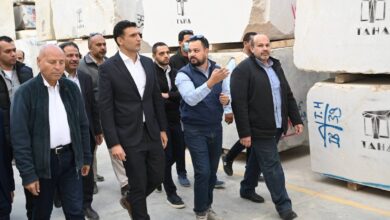 وزير الصناعة:يتفقد 5 مصانع رخام وجرانيت بشق الثعبان الصناعية 