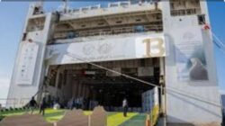 استقبل ميناء العريش البحري بمحافظة شمال سيناء سفينة المساعدات الإنسانية "أم الإمارات"