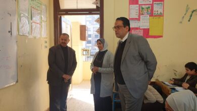 وكيل وزارة التربية والتعليم بالغربية يتابع مدراس شرق طنطا التعليمية