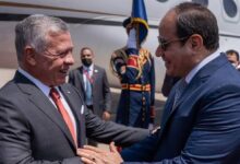 الرئيس السيسي إستقبل اليوم بمطار القاهرة الدولي عاهل المملكة الأردنية الهاشمية