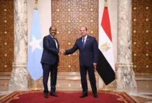 الرئيس السيسي إستقبل  اليوم رئيس جمهورية الصومال الشقيقة