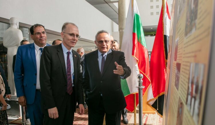 افتتاح معرض العقائد المصرية على ساحل البحر الأسود بمكتبة الإسكندرية