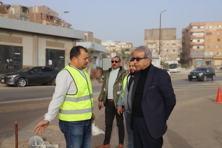 المهندس سامي قنديل يتفقد محطة 5 ومشروع إحلال خط الانحدار بالعجمي