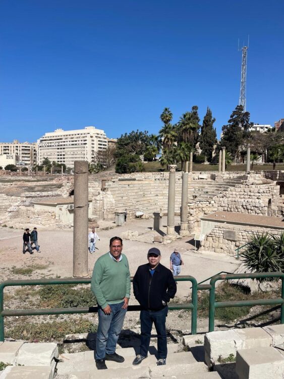 جولة للفائزيَن بجائزة مكتبة الإسكندرية العالمية فى عدة معالم سياحية