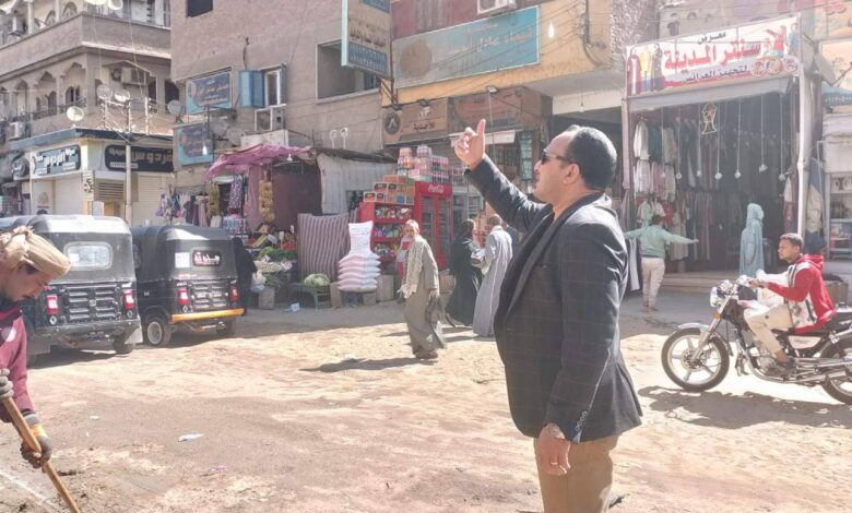 شريف حسين يتابع حملة أشغالات مكبره بمدينة ساقلتة