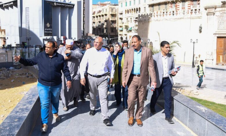 محافظ الإسكندرية جولة تفقدية بنطاق حي الجمرك لمتابعة المشروعات الكبرى