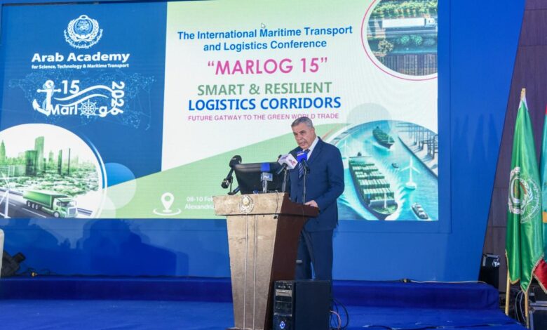 محافظ الإسكندرية يشهد افتتاح المؤتمر الدولي للنقل البحري واللوجستيات (مارلوج 15)