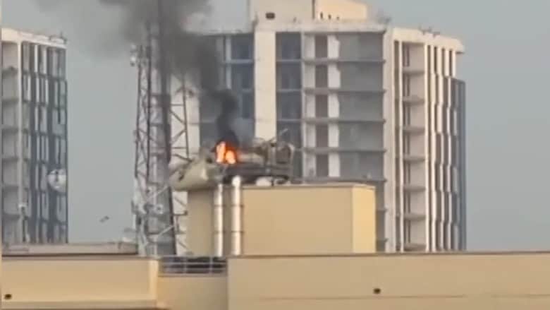 صاروخ يستهدف مهبط الطائرات بالسفارة الأمريكية في بغداد