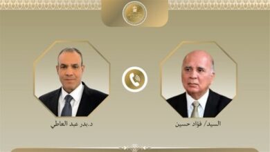 وزير الخارجية ونظيره العراقي يبحثان خفض التصعيد