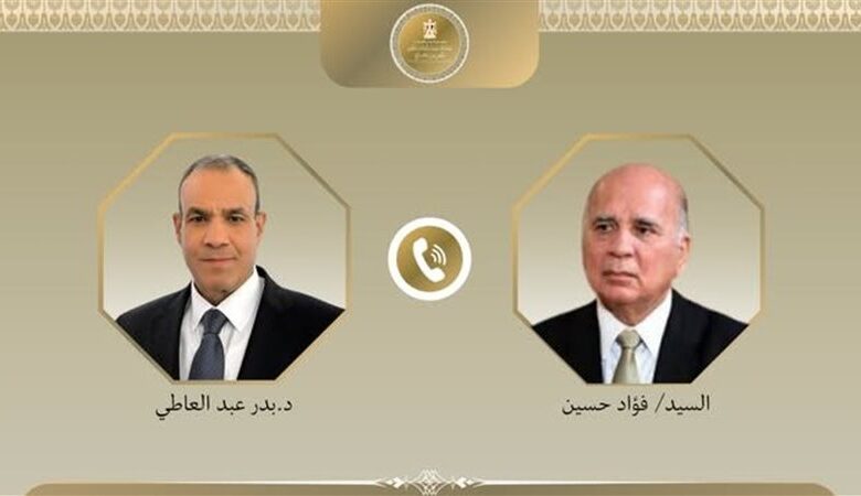 وزير الخارجية ونظيره العراقي يبحثان خفض التصعيد 