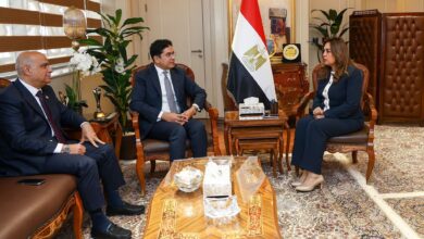 وزيرة التنمية تلتقي عضو لجنة الشئون الدستورية والتشريعية ووكيل لجنة الإدارة المحلية بمجلس النواب.