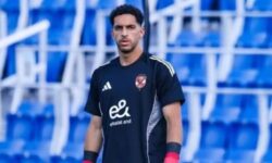 مصطفى شوبير يقترب من حراسة المرمى أمام المقاولون في دوري نايل