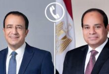 الرئيس  السيسي تلقي  اليوم اتصالًا هاتفيًا من الرئيس رئيس جمهورية قبرص