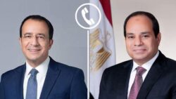 الرئيس  السيسي تلقي  اليوم اتصالًا هاتفيًا من الرئيس رئيس جمهورية قبرص