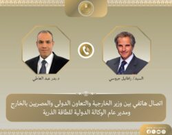 إتصال هاتفي بين وزير الخارجية والمدير العام للوكالة الدولية للطاقة الذرية