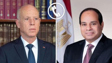 الرئيس السيسي تلقي اليوم اتصالًا هاتفيًا من الرئيس التونسي