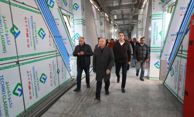 تفقد المرحلة الثانية من الأتوبيس الترددي على الطريق الدائري