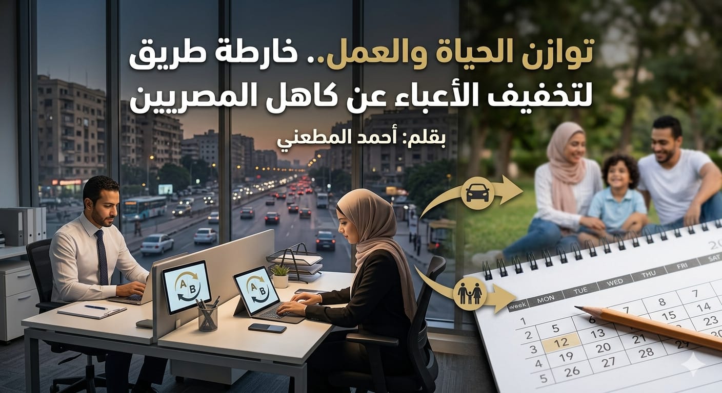 توازن الحياة والعمل.. خارطة طريق لتخفيف الأعباء عن كاهل المصريين