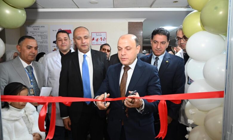 محافظ الغربية يفتتح قسم القسطرة القلبية بمستشفى زفتى العام