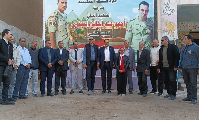 وكيل وزارة التربية والتعليم بالغربية يتابع مدارس ادارة السنطة 