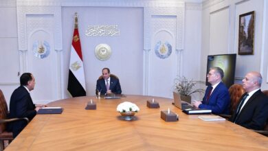 الرئيس السيسي يبحث رفع إنتاجية البترول والغاز مع مدبولي وبدوي