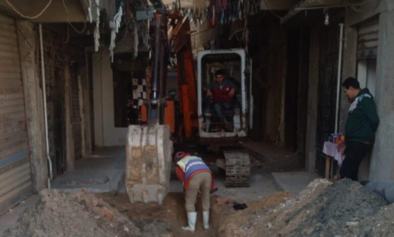 الانتهاء من المرحلة الثانية بمشروع الصرف الصحي بأرض النجارين بالإسكندرية